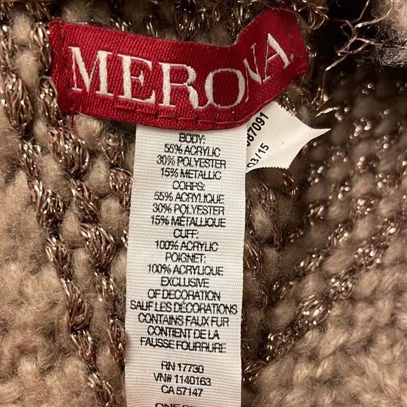 Merona Pompom Beanie in Color Brown - Picture 3 of 3